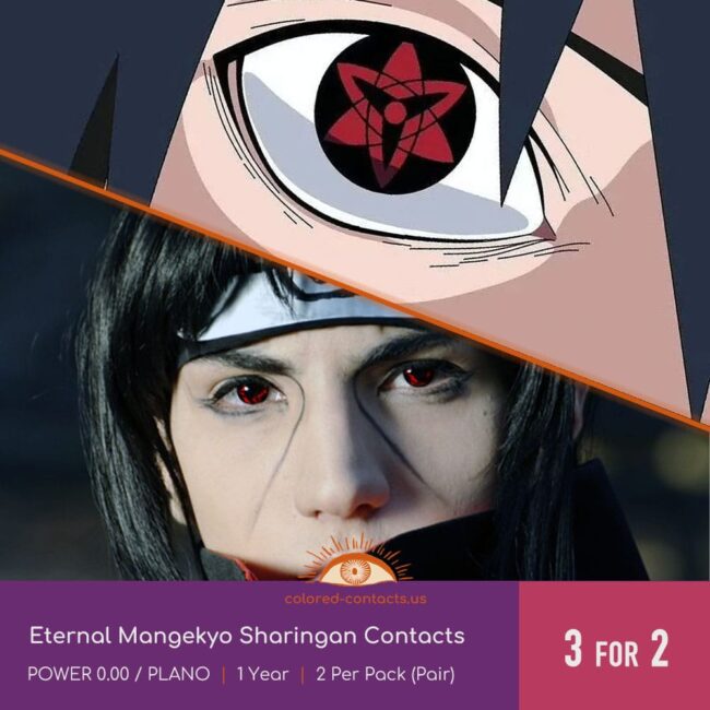Eternal Mangekyo Sharingan Contacts - Colored Contacts Eternal Mangekyo Sharingan Contacts