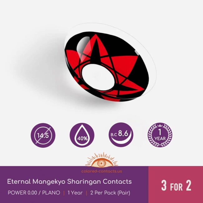 Eternal Mangekyo Sharingan Contacts - Colored Contacts Eternal Mangekyo Sharingan Contacts