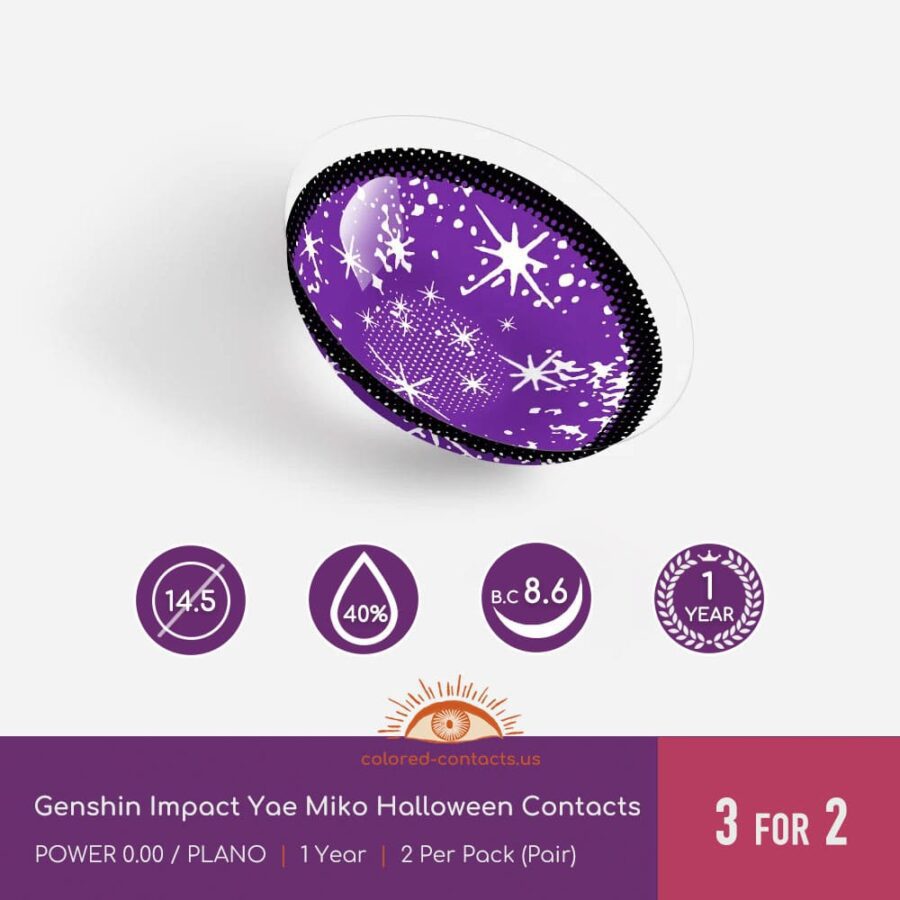 Genshin Impact Yae Miko Halloween Contacts