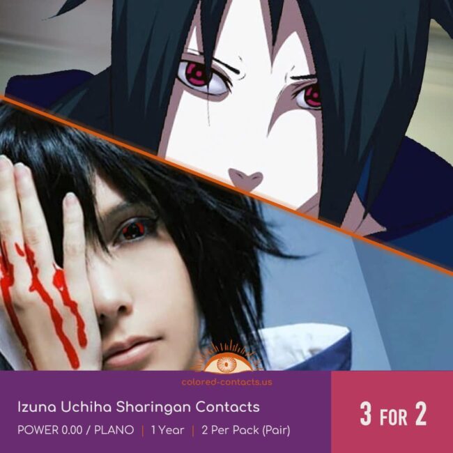 Izuna Uchiha Sharingan Contacts - Colored Contacts Izuna Uchiha Sharingan Contacts