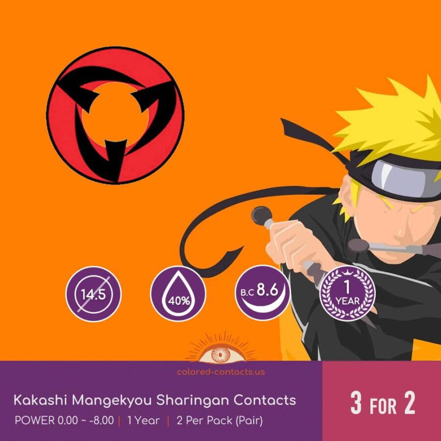 Kakashi Mangekyou Sharingan Contacts