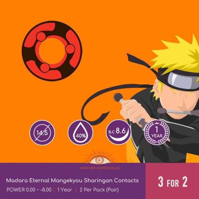 Madara Eternal Mangekyou Sharingan Contacts