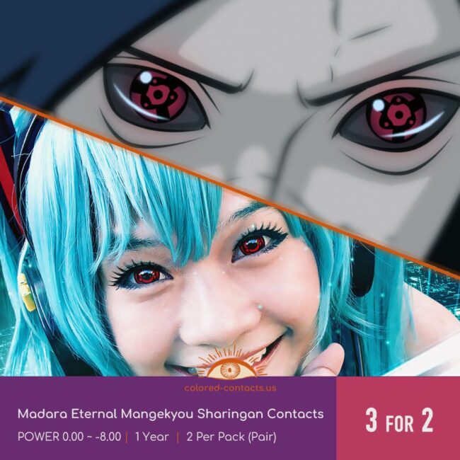 Madara Eternal Mangekyou Sharingan Contacts