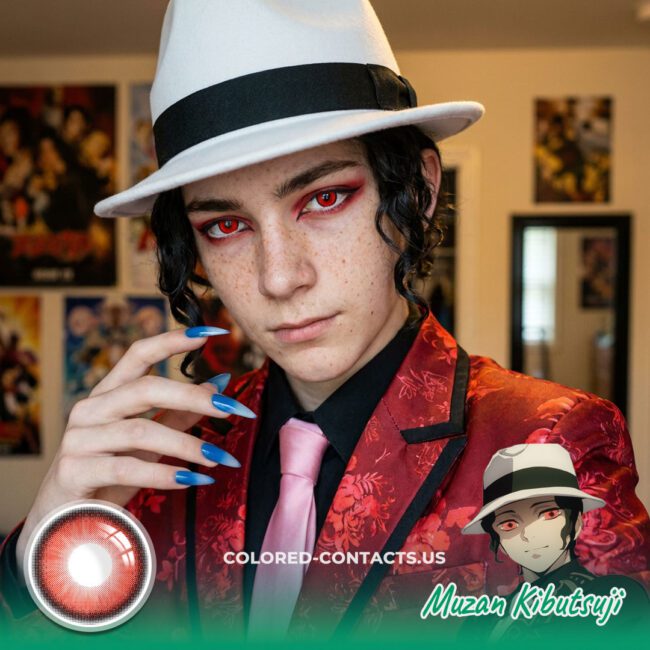 Muzan Kibutsuji Cosplay Contact Lenses