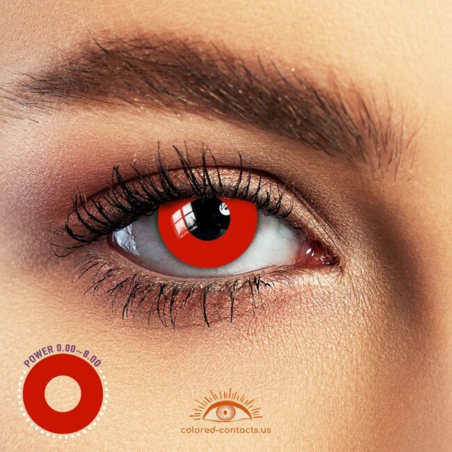 Red Vampire Halloween Contacts