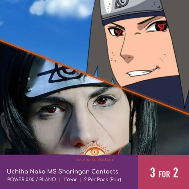 Uchiha Naka Ms Sharingan Contacts - Colored Contacts Uchiha Naka Ms Sharingan Contacts