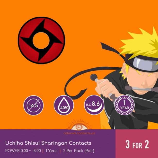 Uchiha Shisui Sharingan Contacts - Colored Contacts Uchiha Shisui Sharingan Contacts
