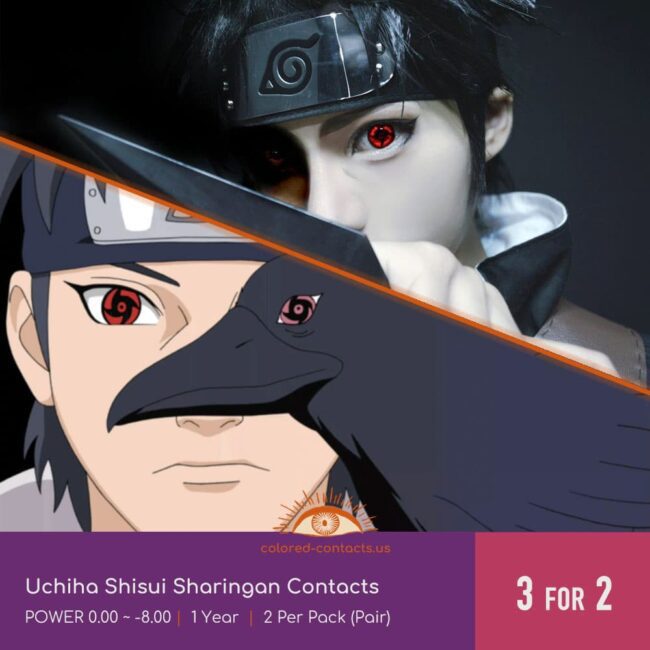 Uchiha Shisui Sharingan Contacts - Colored Contacts Uchiha Shisui Sharingan Contacts