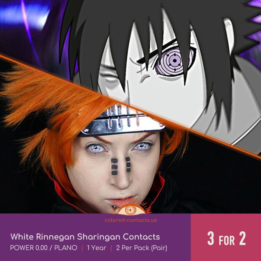 White Rinnegan Sharingan Contacts