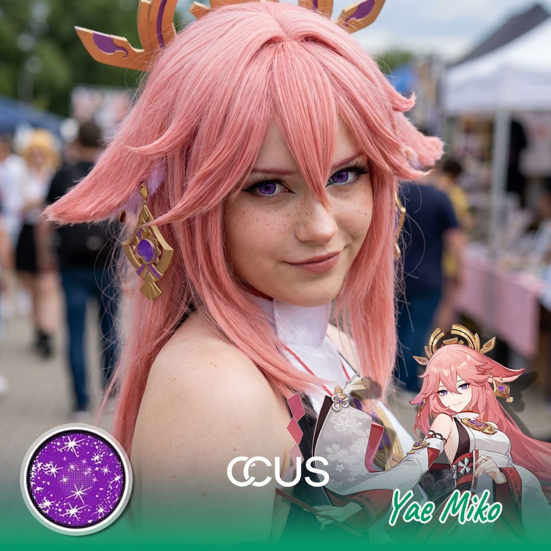 Genshin Impact Yae Miko Halloween Contacts - Ccus | Premium Colored Contacts Genshin Impact Yae Miko Halloween Contacts