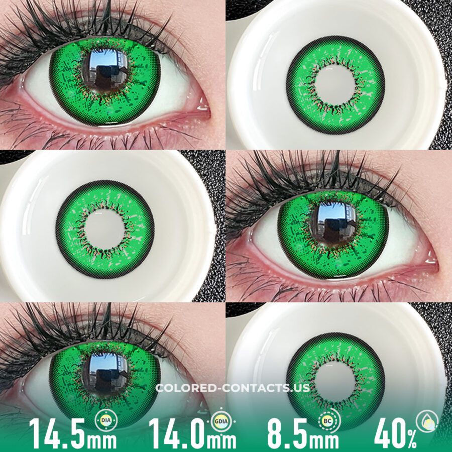 Ai Kotoba Anime Eye Green Colored Contacts - Image 2