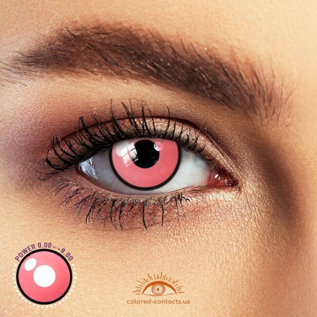 Classic Pink Anime Eyes Colored Contacts