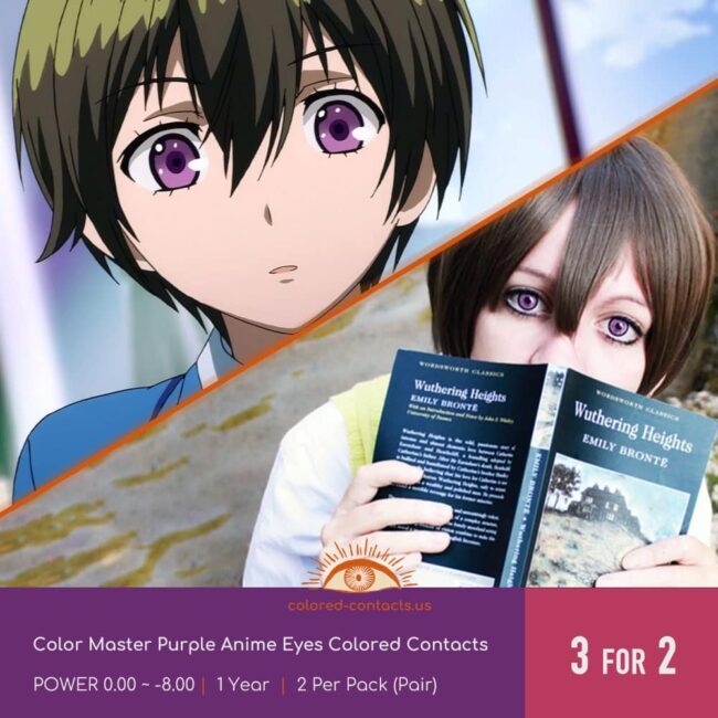 Color Master Purple Anime Eyes Colored Contacts - Colored Contacts Color Master Purple Anime Eyes Colored Contacts