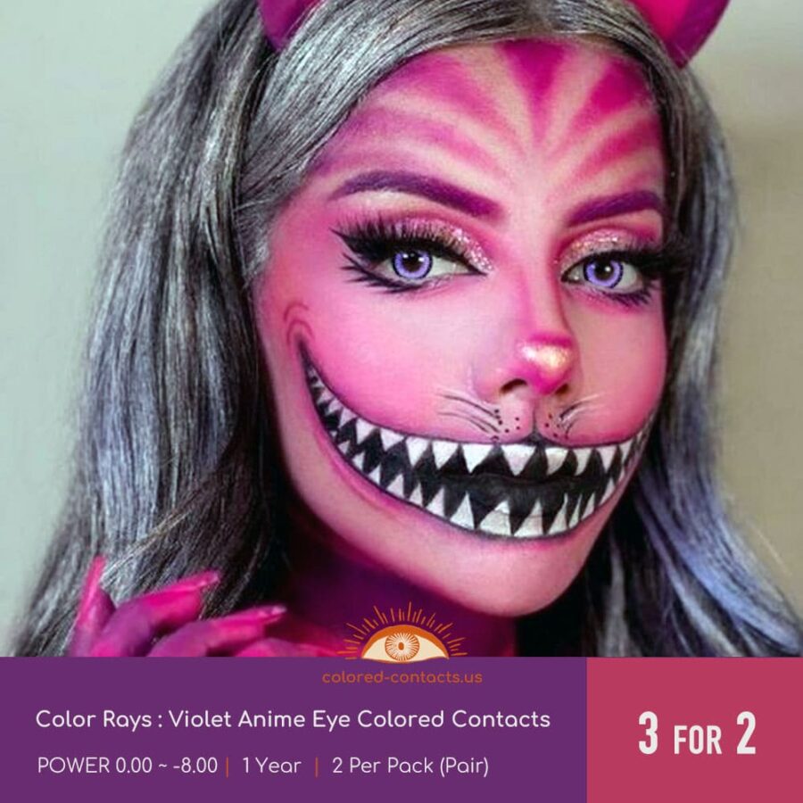 Violet Anime Eye Colored Contacts