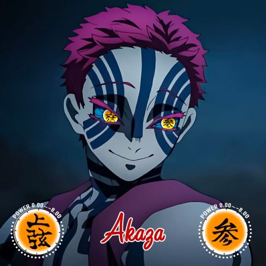 Demon Slayer Akaza Halloween Contacts