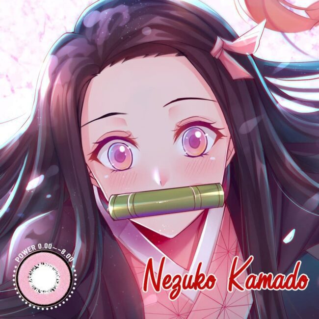 Demon Slayer Nezuko Kamado Halloween Contacts