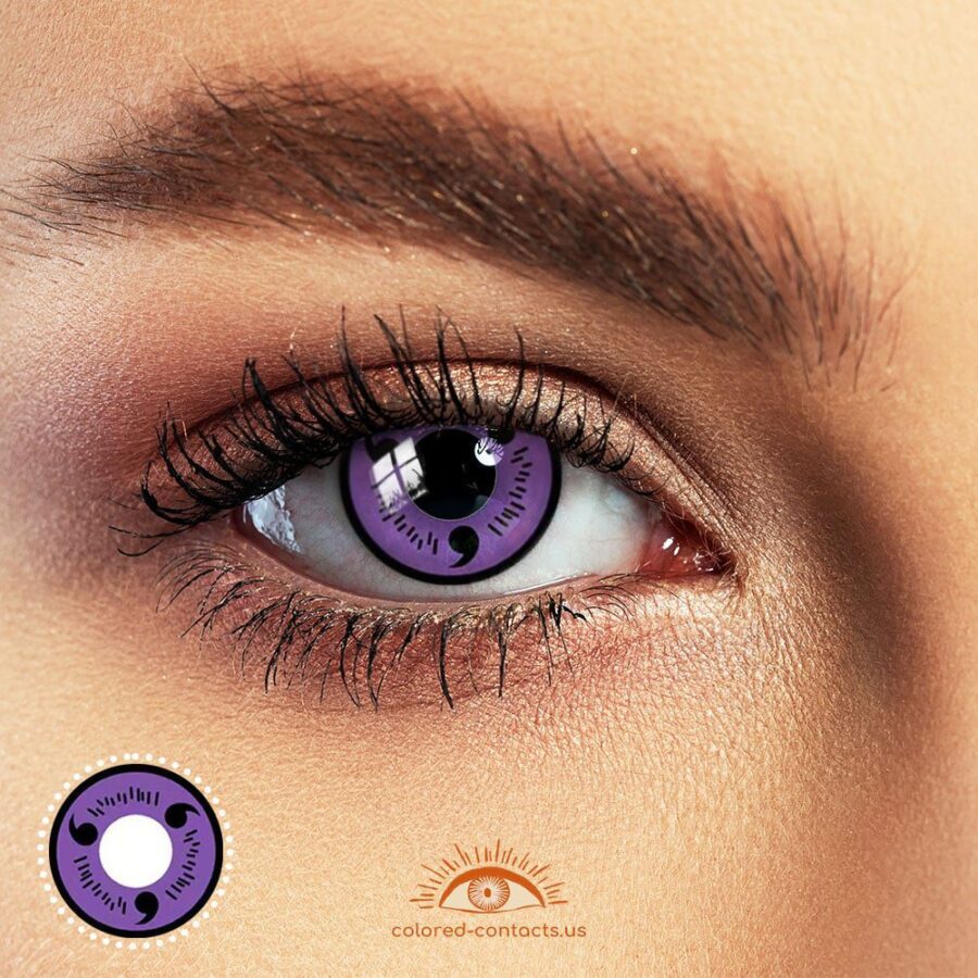 Fully Activated Uchiha Purple Sharingan Contacts