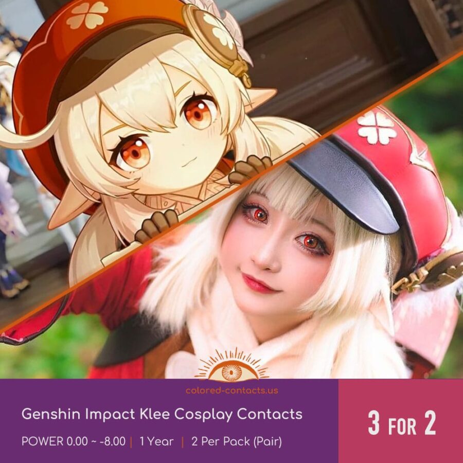 Genshin Impact Klee Cosplay Contacts