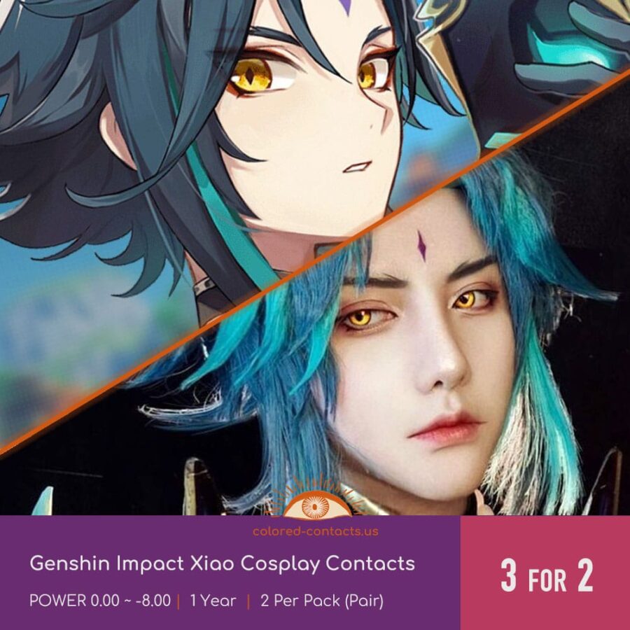 Genshin Impact Xiao Cosplay Contacts
