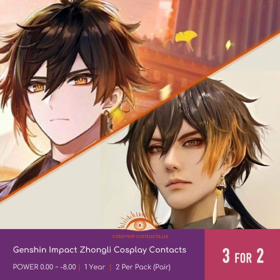 Genshin Impact Zhongli Cosplay Contacts - Image 3