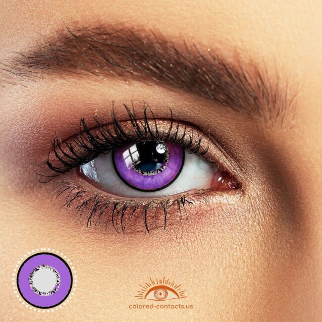 Harajuku Storm Purple Anime Colored Contacts