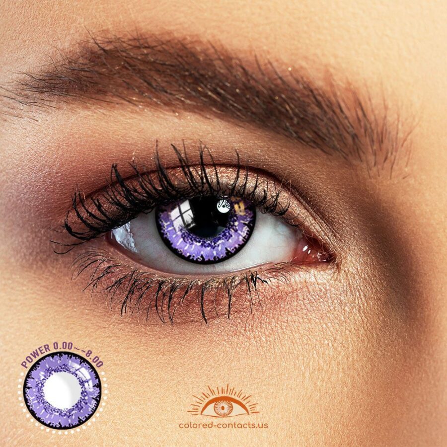 Queen Deep Violet Anime Eye Colored Contacts