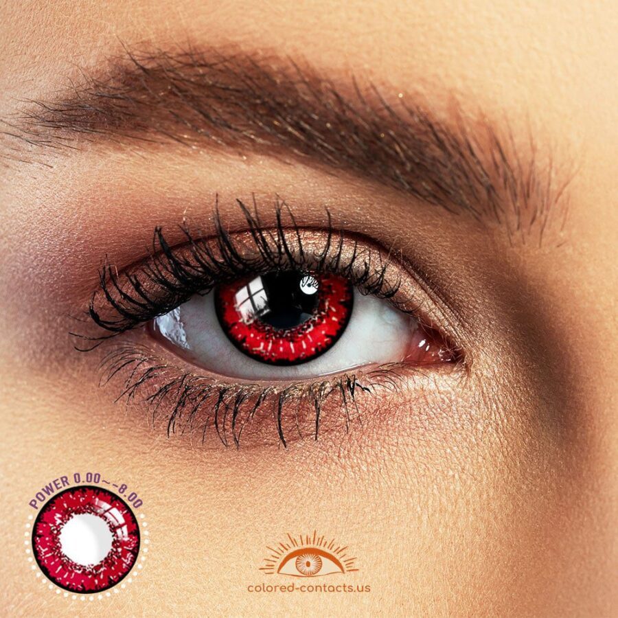 Queen Red Anime Eye Colored Contacts