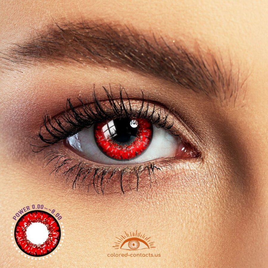 Queen Red Anime Eye Colored Contacts