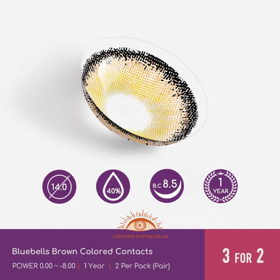Bluebells Brown Colored Contacts