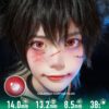 Bluebells Red Colored Contacts - Colored Contacts Bluebells Red Colored Contacts Premium Colored Contact Lenses
