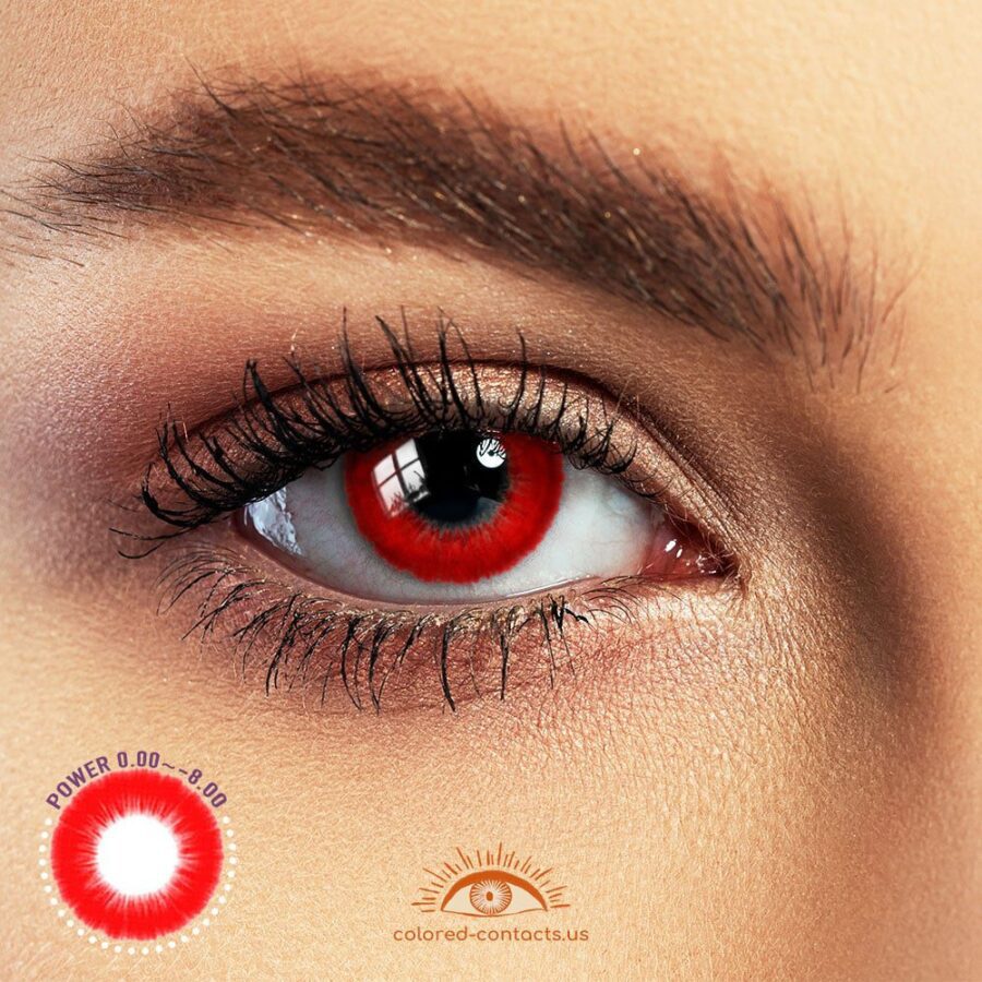 Boundless Color Series Red Colored Contacts