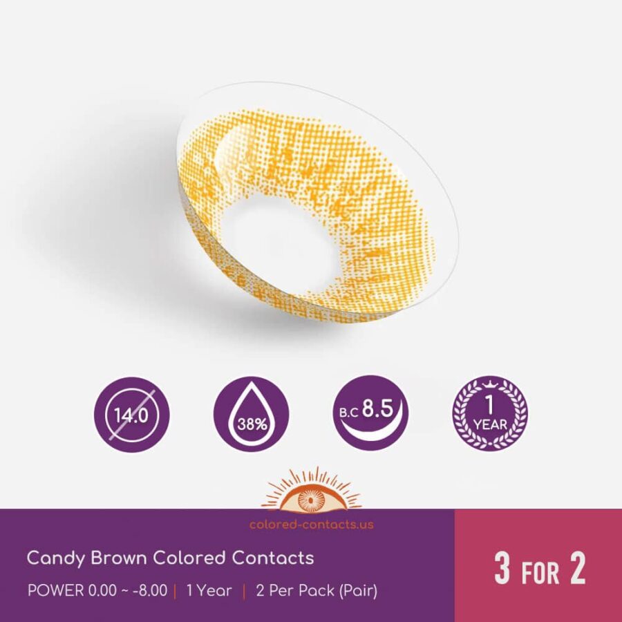 Candy Brown Colored Contacts
