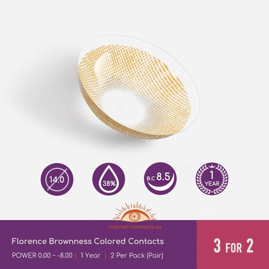 Florence Brownness Colored Contacts