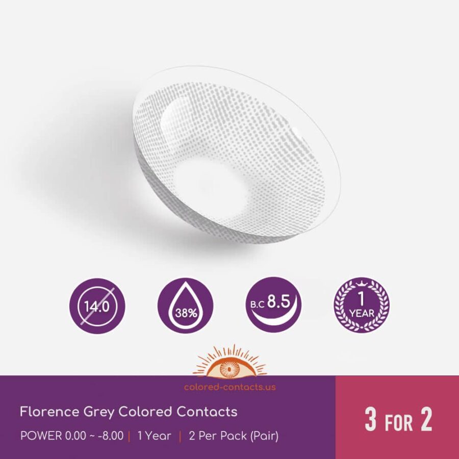 Florence Grey Colored Contacts