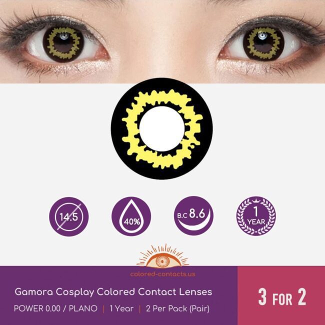 Gamora Cosplay Colored Contact Lenses - Colored Contacts Gamora Cosplay Colored Contact Lenses