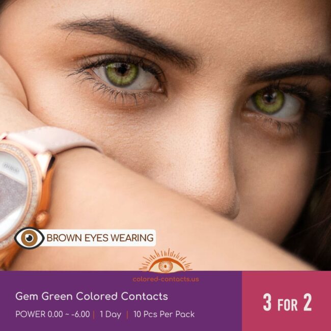 Gem Green Colored Contacts - Colored Contacts Gem Green Colored Contacts