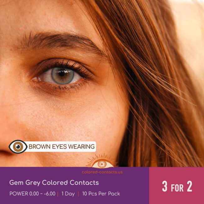 Gem Grey Colored Contacts - Colored Contacts Gem Grey Colored Contacts
