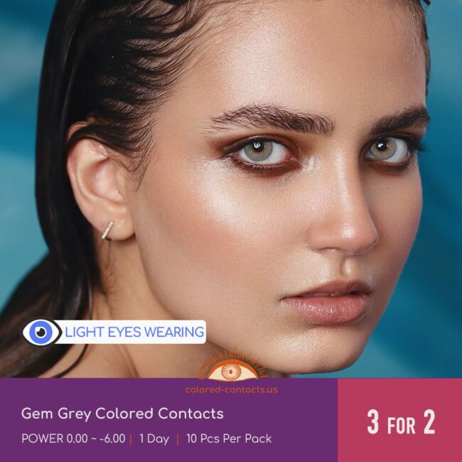 Gem Grey Colored Contacts - Colored Contacts Gem Grey Colored Contacts