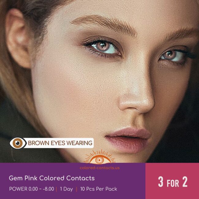 Gem Pink Colored Contacts - Colored Contacts Gem Pink Colored Contacts
