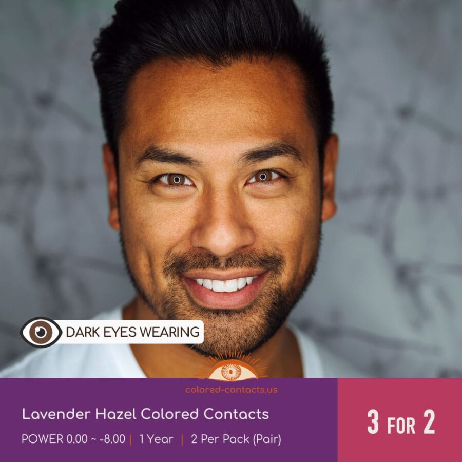 Lavender Hazel Colored Contacts