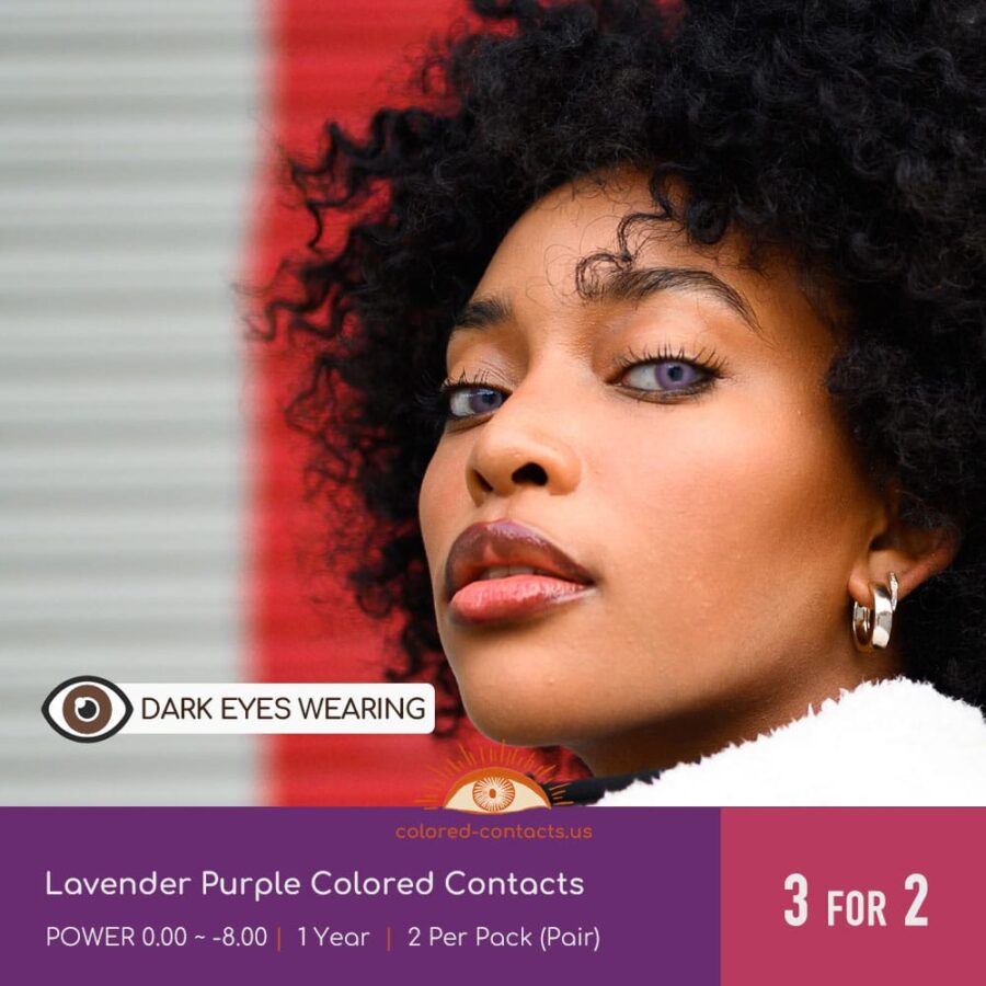 Lavender Purple Colored Contacts