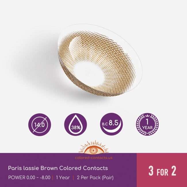 Paris Lassie Brown Colored Contacts
