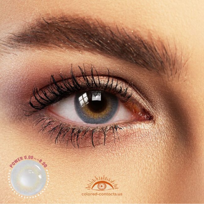 Peaceful Grey Colored Contacts