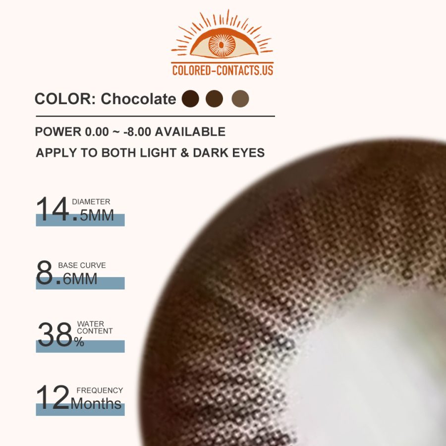 Queen Chocolate Colored Contacts - Image 3