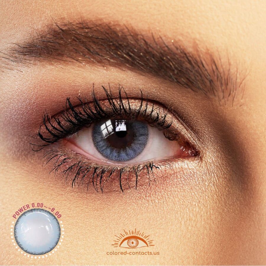 Royal Vanilla Blue Colored Contacts