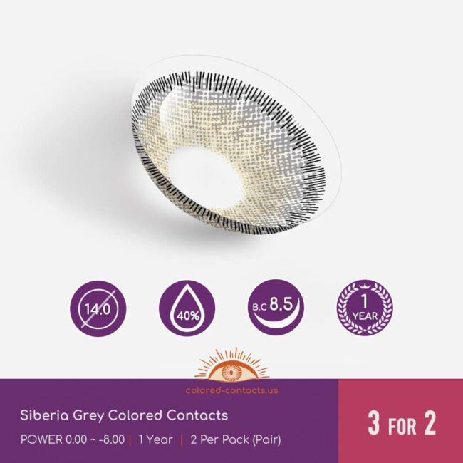 Siberia Grey Colored Contacts - Colored Contacts Siberia Grey Colored Contacts
