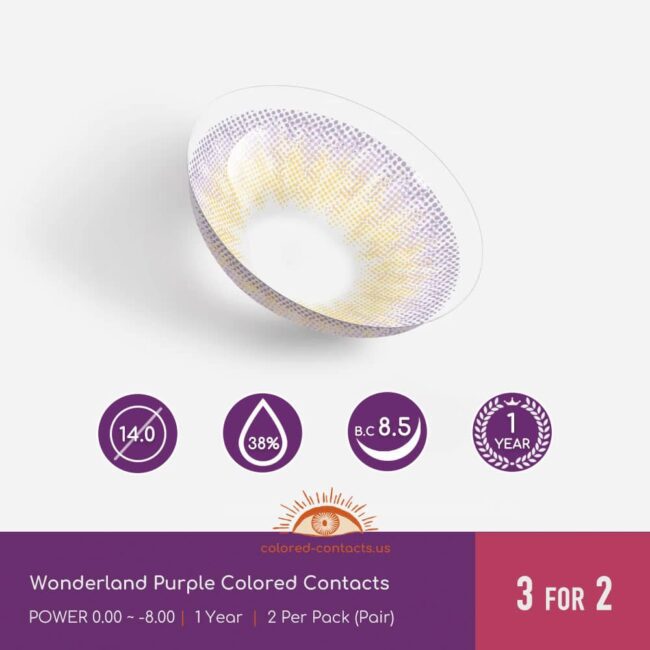 Wonderland Purple Colored Contacts