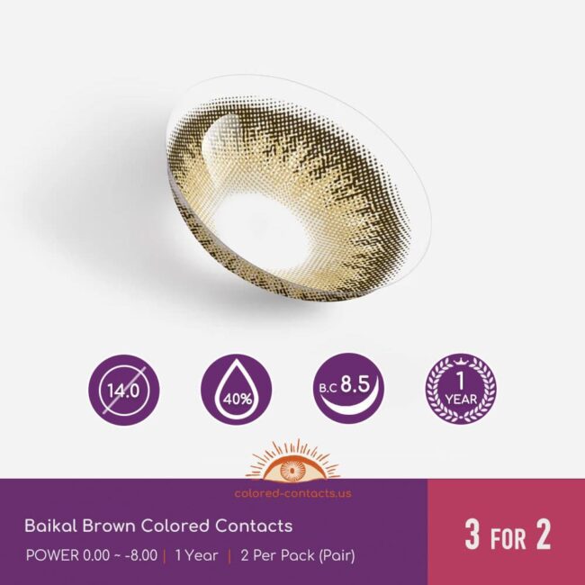 Baikal Brown Colored Contacts - Colored Contacts Baikal Brown Colored Contacts