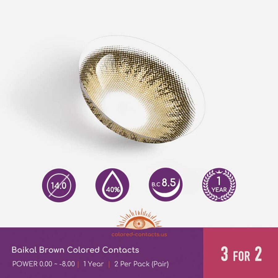 Baikal Brown Colored Contacts