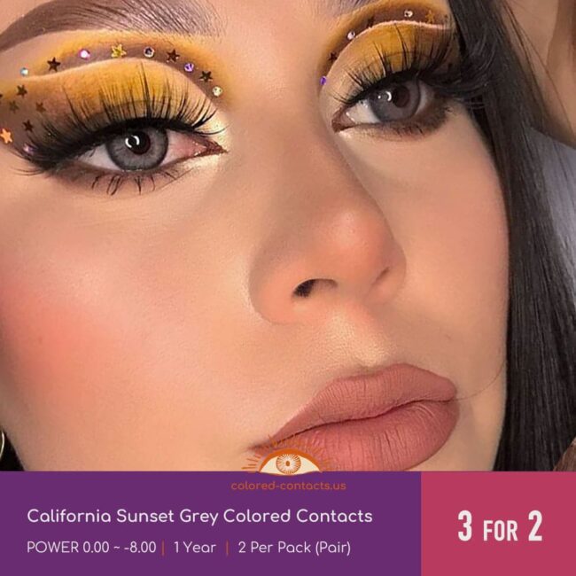 California Sunset Grey Colored Contacts - Colored Contacts California Sunset Grey Colored Contacts